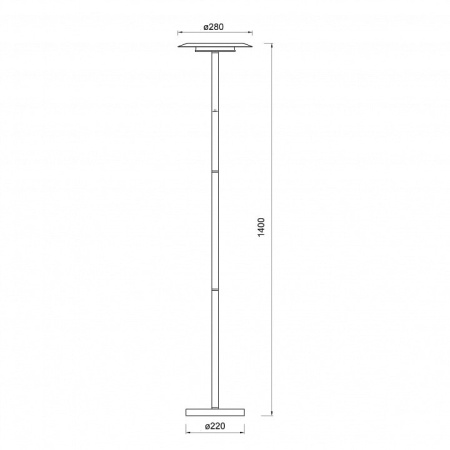 Торшер Mantra Tina 9005
