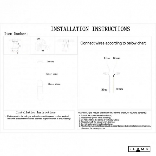 Подвесной светильник iLamp Drop 8121P WH
