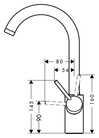 Смеситель для кухни hansgrohe Talis-S Variarc 14870000