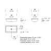 Раковина Milldue Net 52 5124*0 Bianco lucido