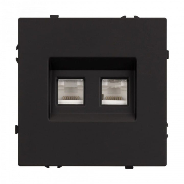 Розетка двойная Ethernet RJ-45 без рамки Arlight SCT 054313