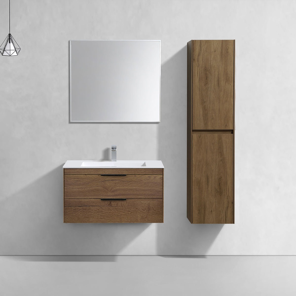 Тумба под раковину Vincea Chiara 2D 80 см VMC-2C2800TO темное дерево