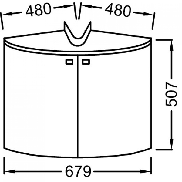 Тумба под раковину 68 см Jacob Delafon Odeon Up EB864-M43 аквамарин матовый