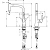 Смеситель для кухонной мойки hansgrohe Metris 14834000