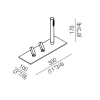 Смеситель для ванны Agape Square ARUB0960A