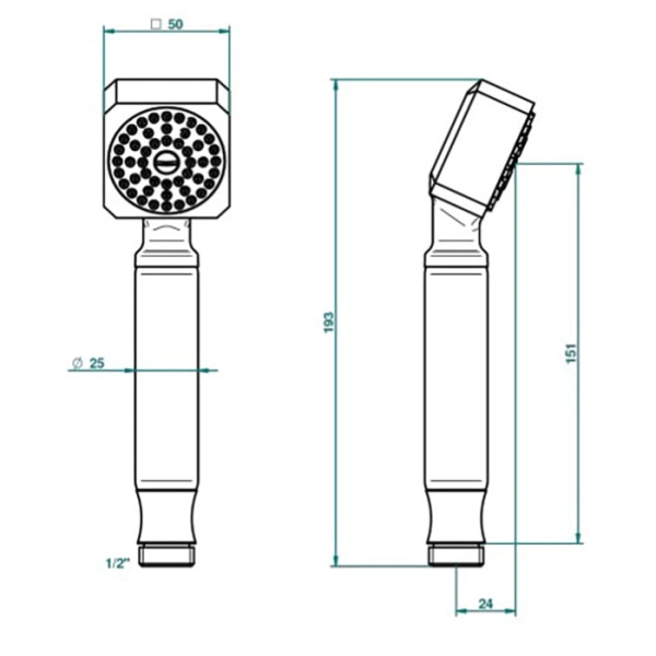 Душевая лейка THG Mtropolis cristal clair A2A.A02.66