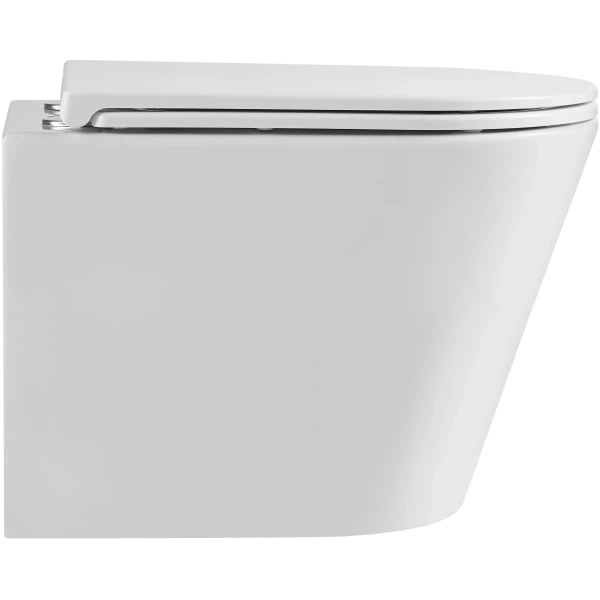 Унитаз подвесной Terminus Классик S 02SW51x35W безободковый, торнадо, с сиденьем микролифт, белый