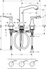 Смеситель для раковины hansgrohe Metropol Classic 31331000