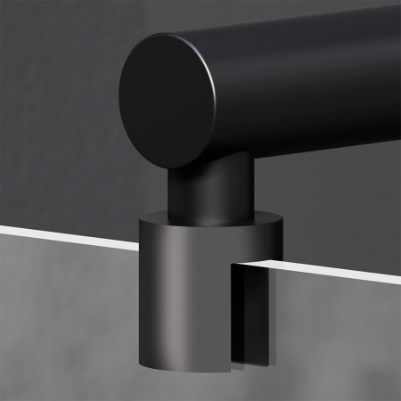 Душевая перегородка AM.PM X-Joy W94UWI-120-F1-BTE черная матовая