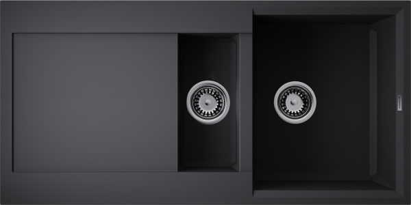 Кухонная мойка Omoikiri Sakaime 100-2 4993892 черная матовая