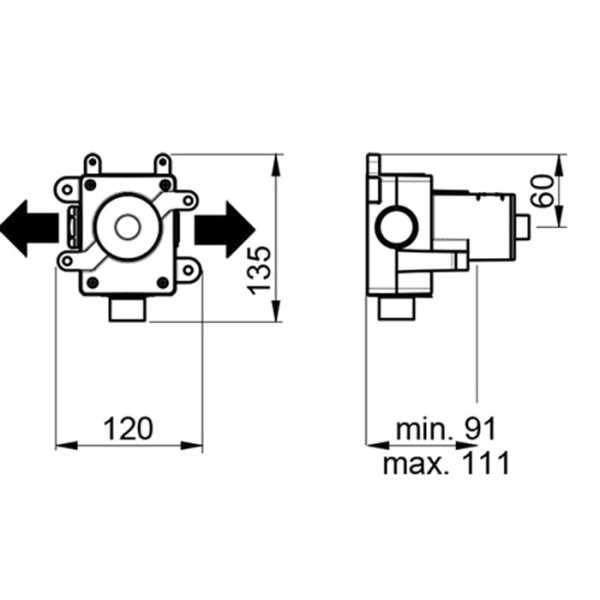 Переключатель Almar High Flow E179502 черный