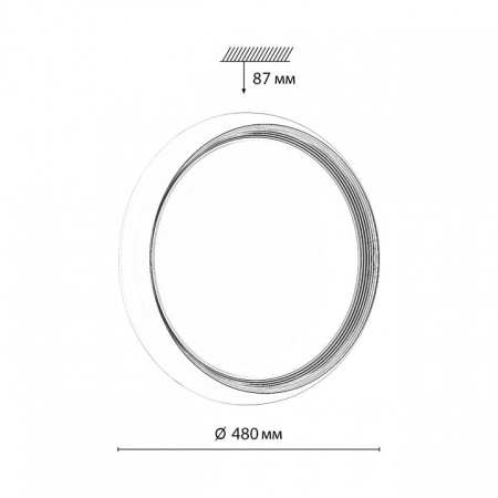 Накладной светильник Sonex Tofiq White 7650/EL