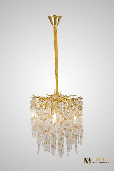 Подвесная люстра AM-Group DIAMAND DIAMAND D400 Gold