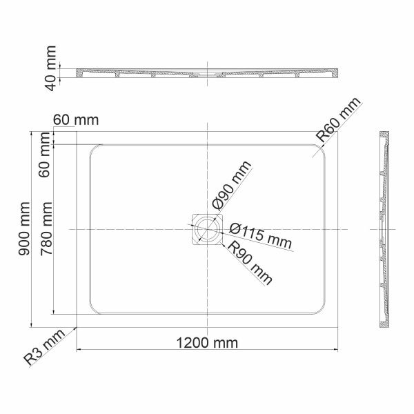 Динкель (Dinkel) 58T07 Душевой поддон