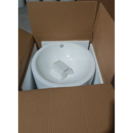 Раковина Abber Bequem AC2133 46x46 см, напольная, белый