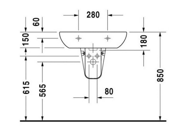 Полупьедестал Duravit D-Code 8571800002