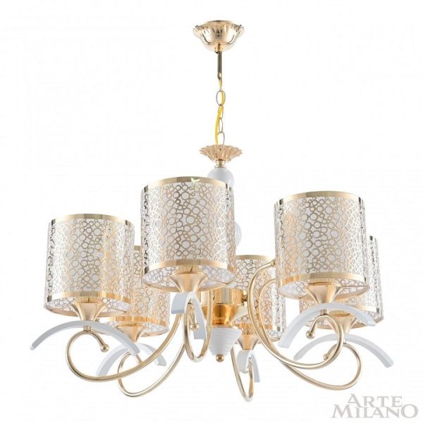 Подвесная люстра Arte Milano Florentia-9787 309787/6 Wh/Gd