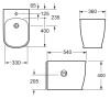Биде подвесное BelBagno Prado BB10150BH