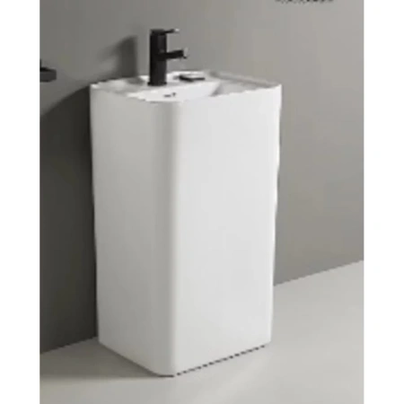 Раковина CeramaLux B201 50x40 см, напольная, белый