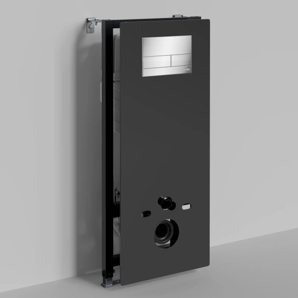 Инсталляция для унитаза WasserKRAFT Abens 20 20TLT.010.ME.BL.CH04 с кнопкой смыва, хром