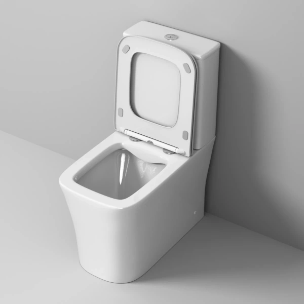 Унитаз-компакт Grossman GR-4467S безободковый, с сиденьем микролифт, белый