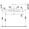 Раковина 58x41,5 см Duravit 2nd Floor 0317580029