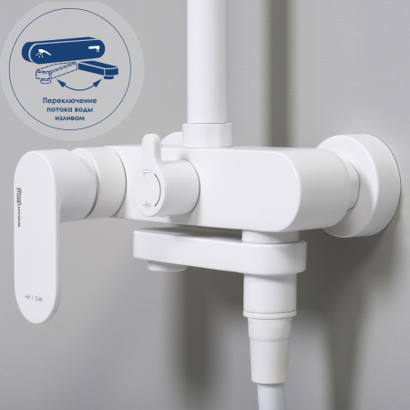 Душевая стойка WasserKRAFT A185.067.059.WM белый матовый