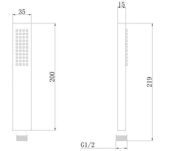 Душевая лейка Abber AF0050G золото матовое