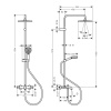 Душевая стойка hansgrohe Vernis Blend Showerpipe 26899670 черный матовый