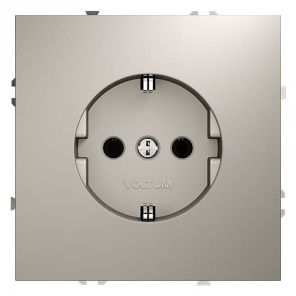 Розетка с заземлением, без рамки Voltum S70 VLS040103