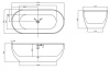 Акриловая ванна Abber 172x79 AB9241