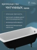 Ванна чугунная Delice Biove DLR220509 170x75 см, белый