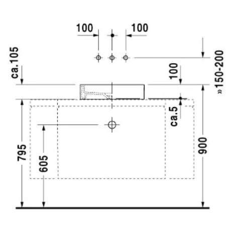 Раковина 47x47 см Duravit Starck 1 0387470028