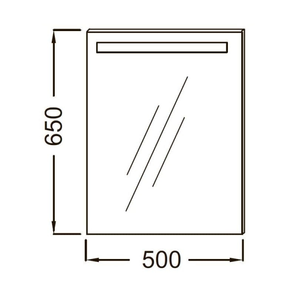 Зеркало Jacob Delafon Parallel 50 EB1410RU-NF с подсветкой