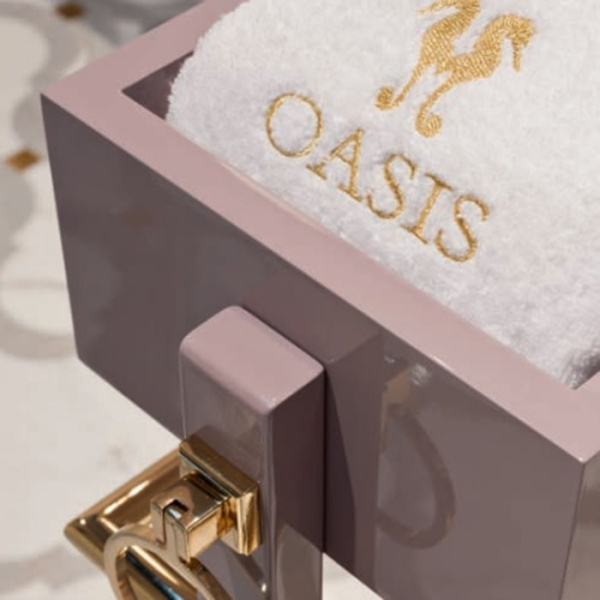 Комплект мебели Oasis Lutetia Composizione ED 14 лиловый/золото/белый