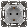 Розетка с заземлением и со шторкой, без рамки Эра Эра Elegance 14-2102-03