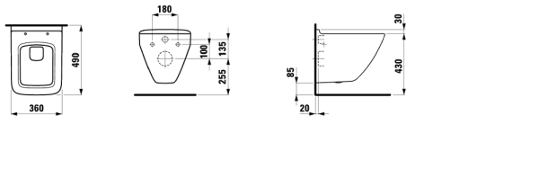 Унитаз подвесной Laufen Palace 8.2070.3.000.000.1