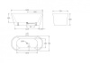 Акриловая ванна BelBagno 160x75 BB71-1600-W0 без перелива