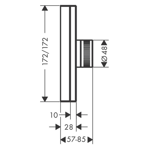 Термостатический смеситель для душа Axor Edge 46741000