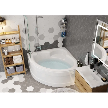 Акриловая ванна 125x125 см Vagnerplast Mini Catalina VPBA125CTM3X-04