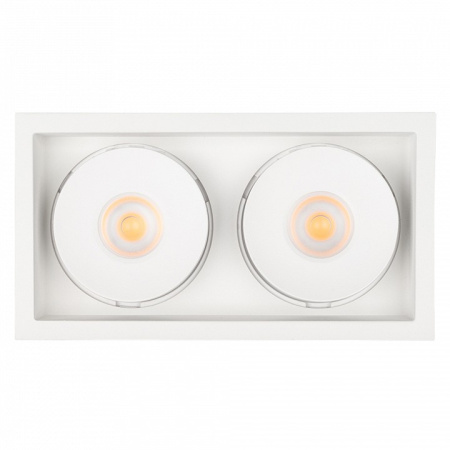 Встраиваемый светильник Arlight CL-SIMPLE-S148x80-2x9W Warm3000 (WH 45 deg) 026876