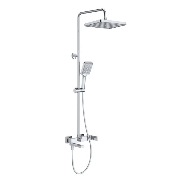Душевая стойка со смесителем и изливом BelBagno ARDENTE-VSCM-CRM