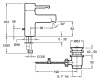 Смеситель для раковины Jacob Delafon CUFF E37041-CP