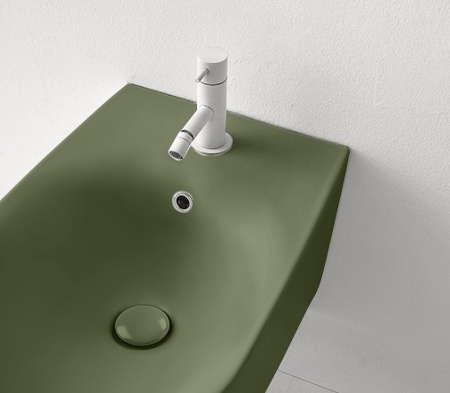 Напольное биде Kerasan Nolita 532011*1 зеленый мох