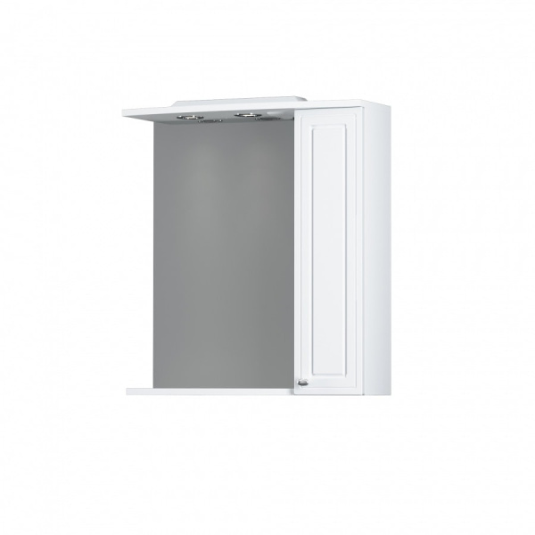 Шкаф зеркальный Damixa Palace One 65 (M41MPR0651WG) с подсветкой