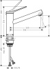 Смеситель для кухни hansgrohe Zesis M33 74802800 сталь