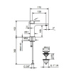 Смеситель для раковины Fantini Myo 61 13 V604F черный