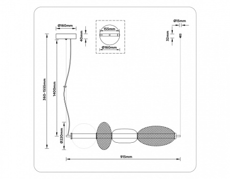Подвесной светильник Ambrella Light LH LH11010
