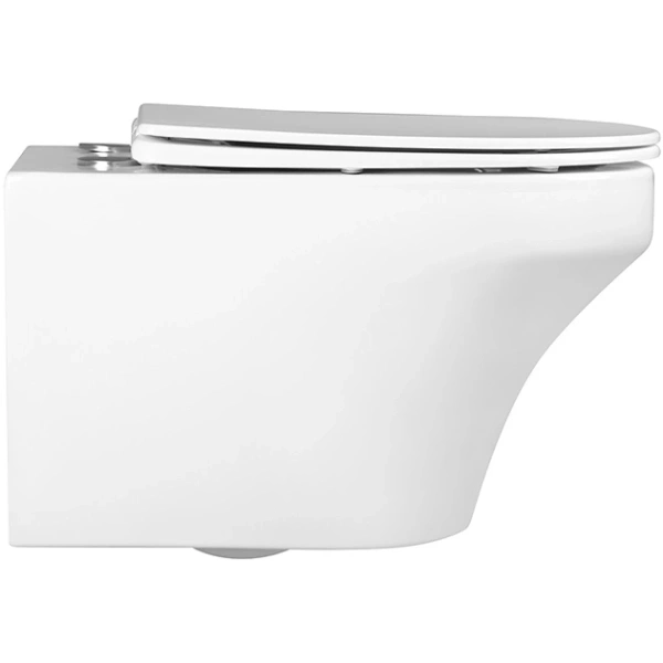 Унитаз подвесной Charus Franz EWC700-124W безободковый, с сиденьем микролифт, белый