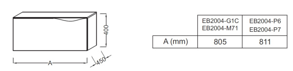 Шкаф-пенал Jacob Delafon Stillness 81 EB2004-P7 Натуральный Темный Дуб